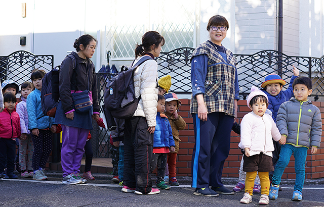 登園の様子